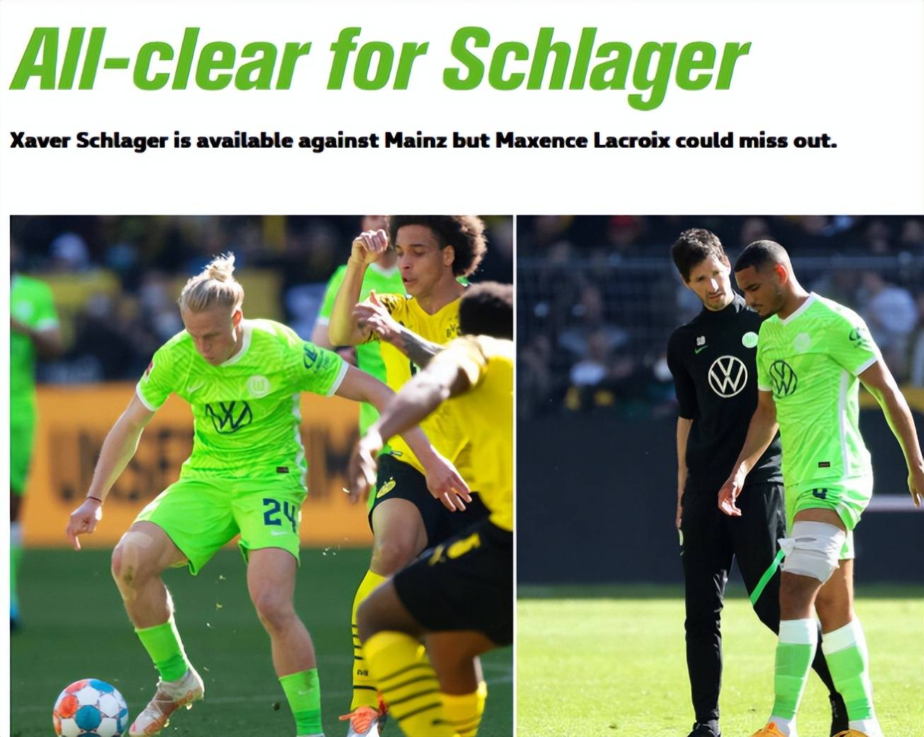 沃尔夫斯堡客场惨败,防线问题凸显 沃尔夫斯堡客场惨败,防线问题凸显